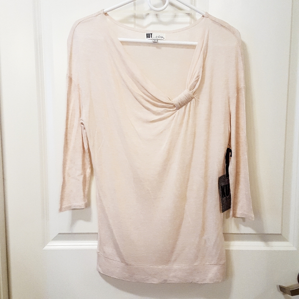 NWT Kut from the Kloth Twist-front Knit Top - Picture 1 of 7